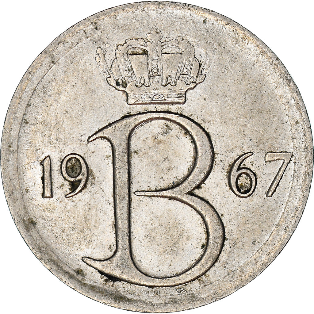 Coin, Belgium, 25 Centimes, 1967, Brussels, VF(30-35), Copper-nickel, KM:153.1