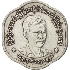 Myanmar, 25 Pyas, 1966, EF(40-45), Aluminum, KM:41