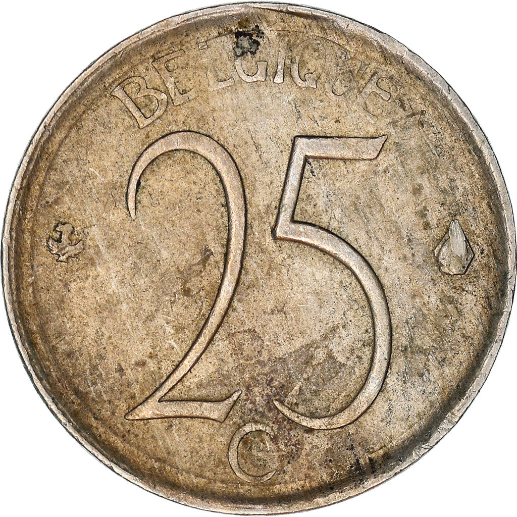 Coin, Belgium, 25 Centimes, 1969, Brussels, VF(30-35), Copper-nickel, KM:153.1