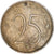 Münze, Belgien, 25 Centimes, 1969, Brussels, S+, Kupfer-Nickel, KM:153.1