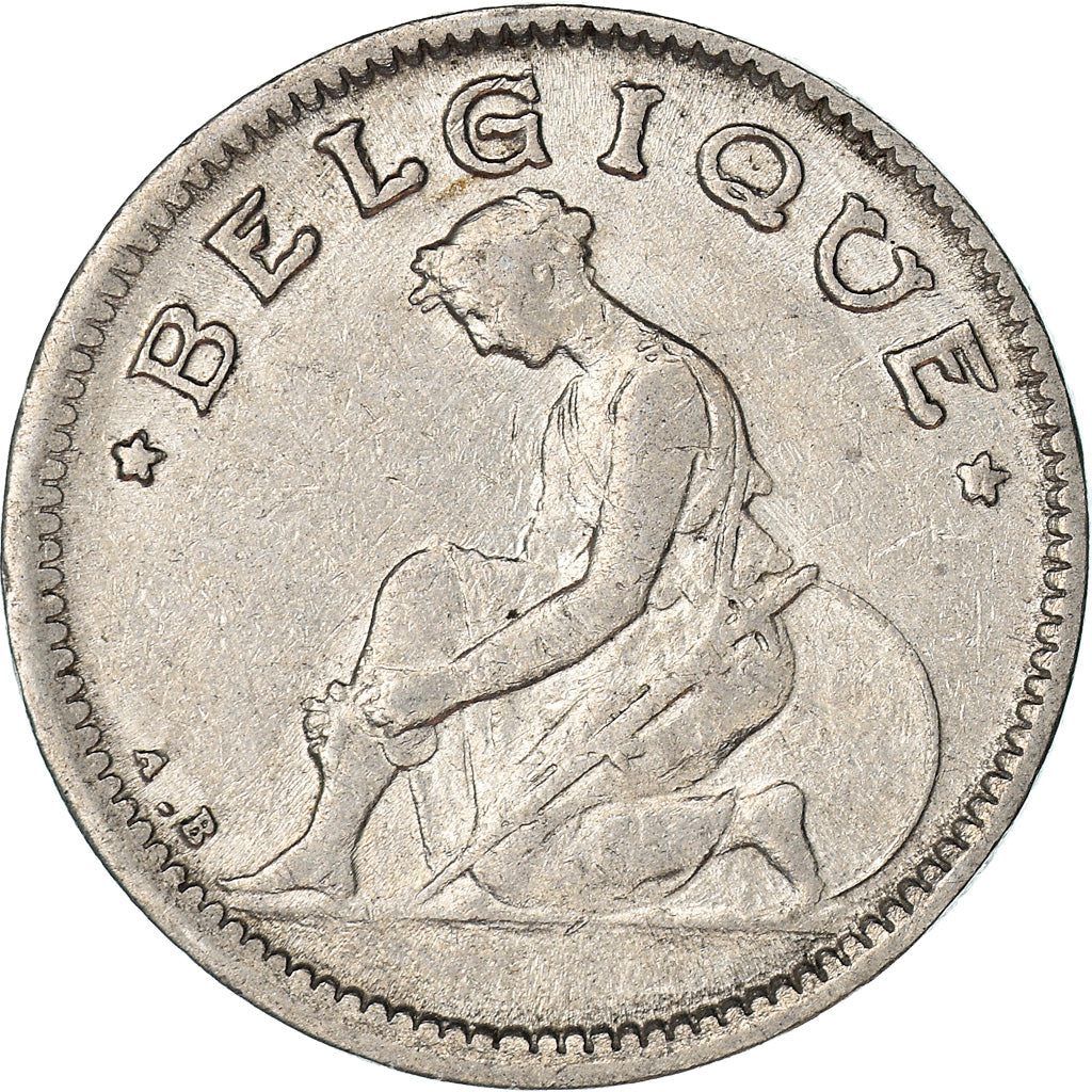 Coin, Belgium, 50 Centimes, 1932, EF(40-45), Nickel, KM:87