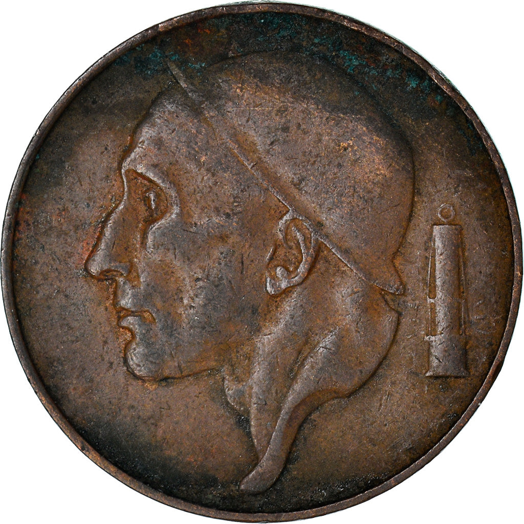 Moneta, Belgio, 50 Centimes, 1953, MB, Bronzo, KM:144