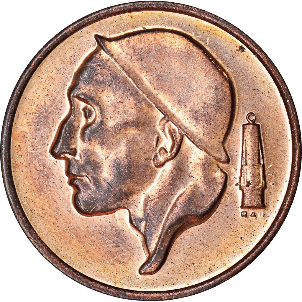 Coin, Belgium, Baudouin I, 50 Centimes, 1975, MS(60-62), Bronze, KM:148.1