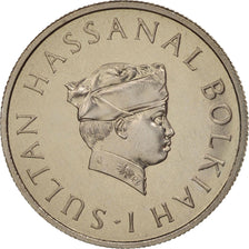 BRUNEI, Sultan Hassanal Bolkiah, 10 Sen, 1970, MS(63), Copper-nickel, KM:11
