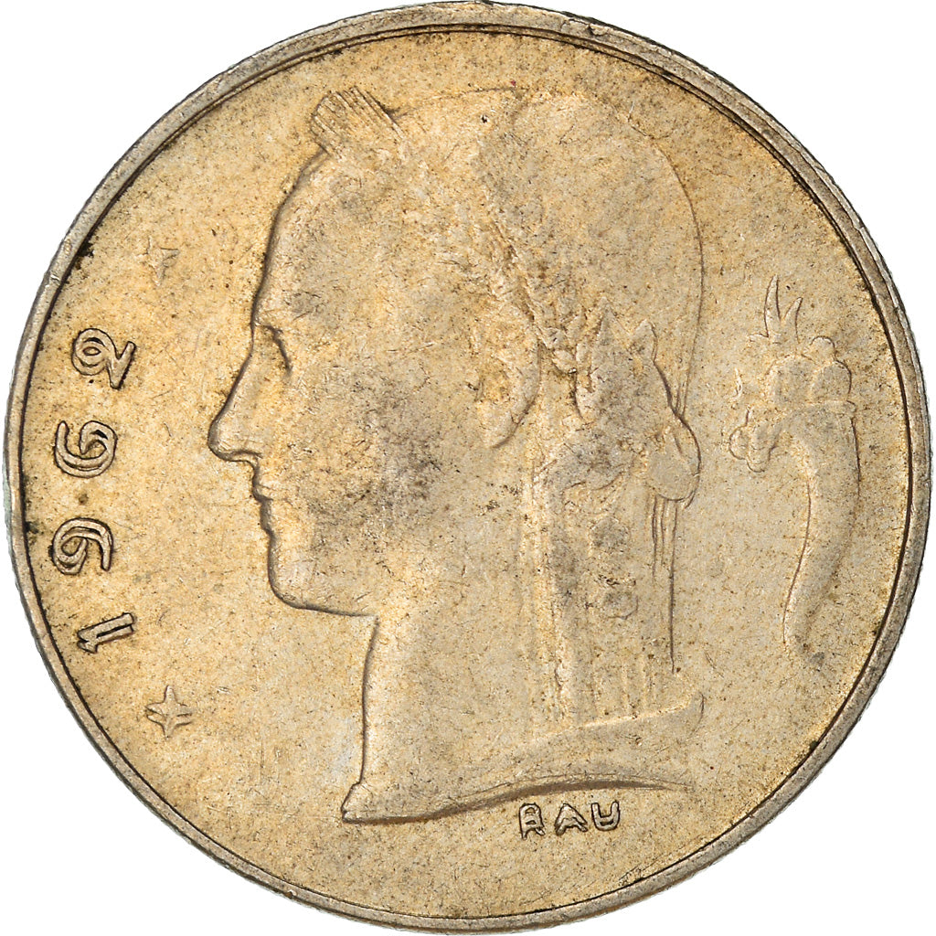 Coin, Belgium, Franc, 1962, Double-strike, VF(30-35), Copper-nickel, KM:142.1