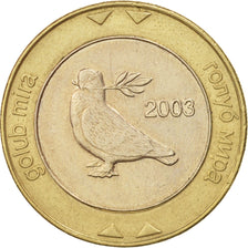 BOSNIA-HERZEGOVINA, 2 Konvertible Marka, 2003, British Royal Mint, EF(40-45)
