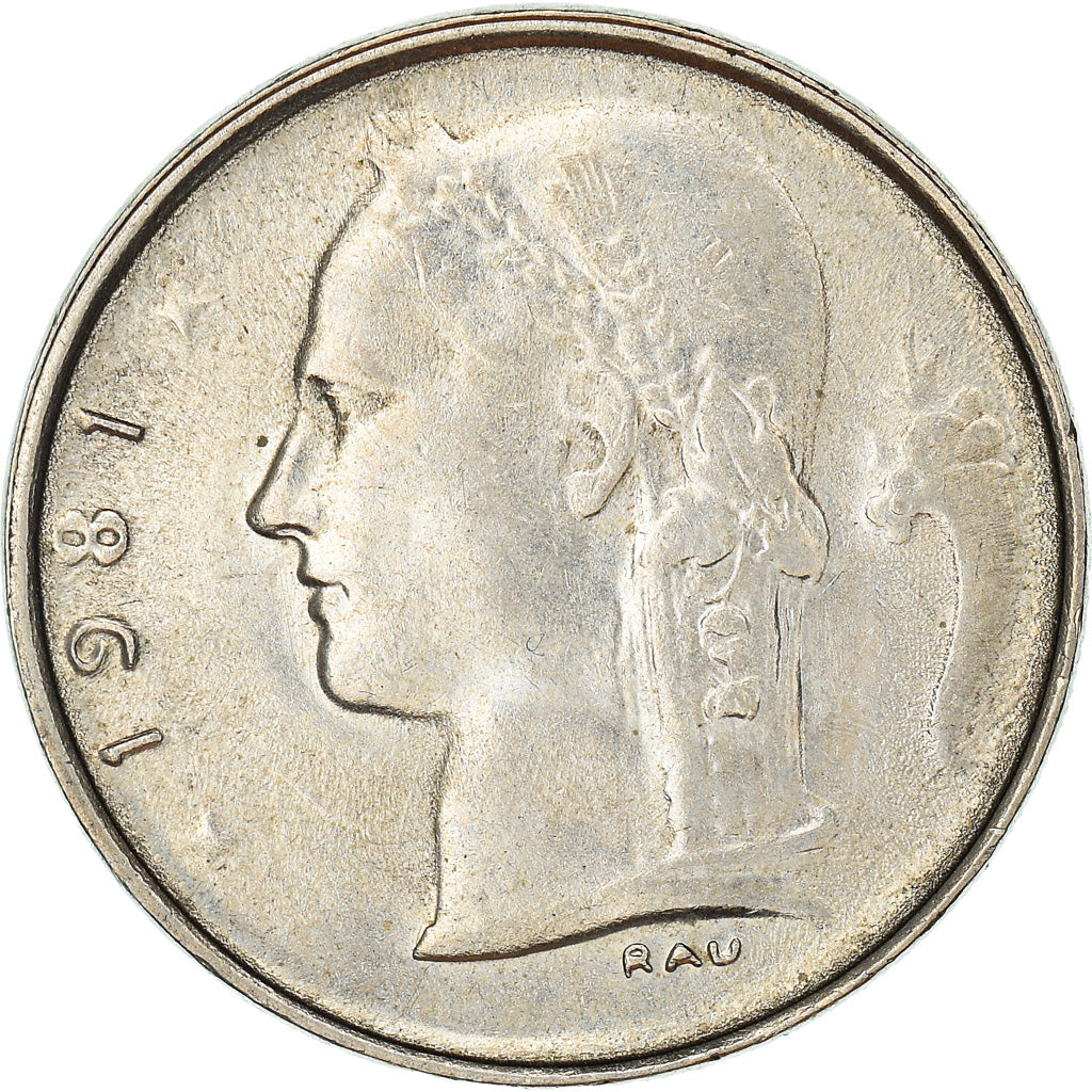 Coin, Belgium, Franc, 1981, EF(40-45), Copper-nickel, KM:143.1