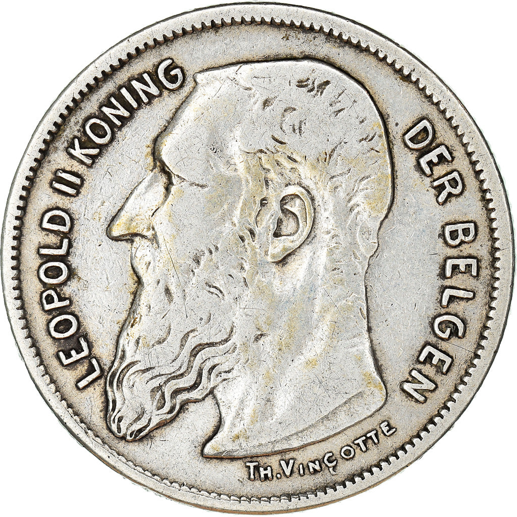 Coin, Belgium, 2 Francs, 2 Frank, 1904, VF(30-35), Silver, KM:59