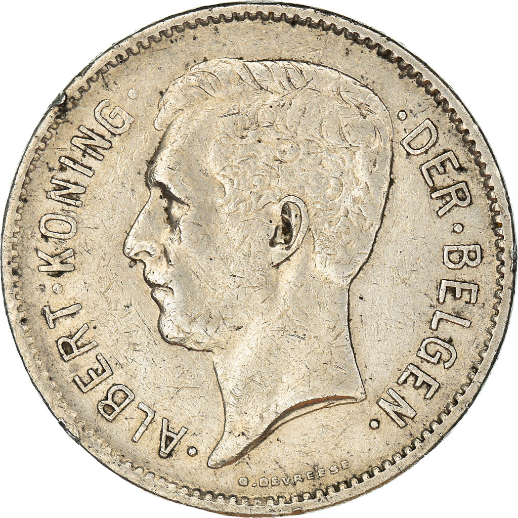 Coin, Belgium, 5 Francs, 5 Frank, 1931, EF(40-45), Nickel, KM:98