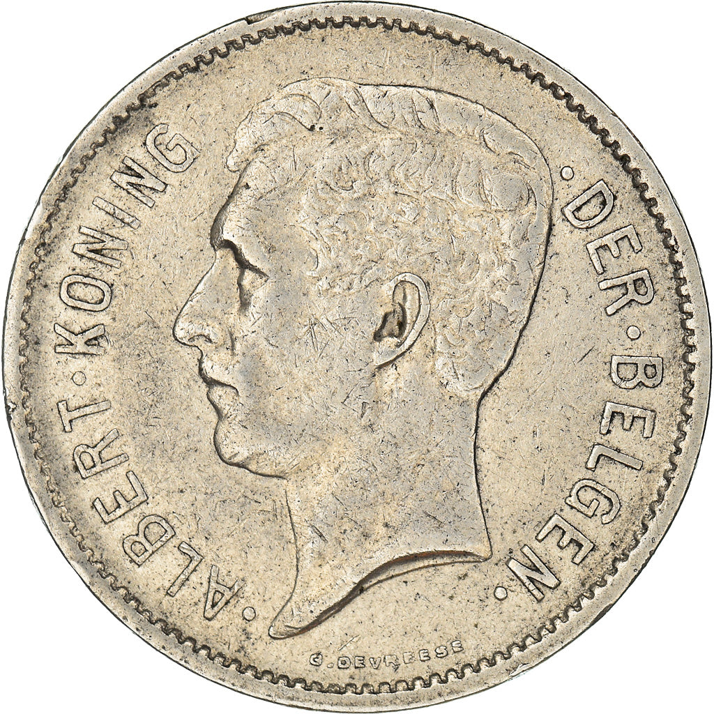 Coin, Belgium, 5 Francs, 5 Frank, 1932, EF(40-45), Nickel, KM:98