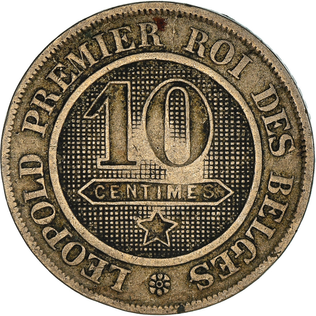 Moeda, Bélgica, Leopold I, 10 Centimes, 1862, VF(20-25), Cobre-níquel, KM:22