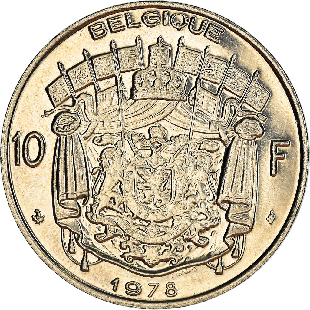 Monnaie, Belgique, 10 Francs, 10 Frank, 1978, Bruxelles, TTB, Nickel, KM:155.1