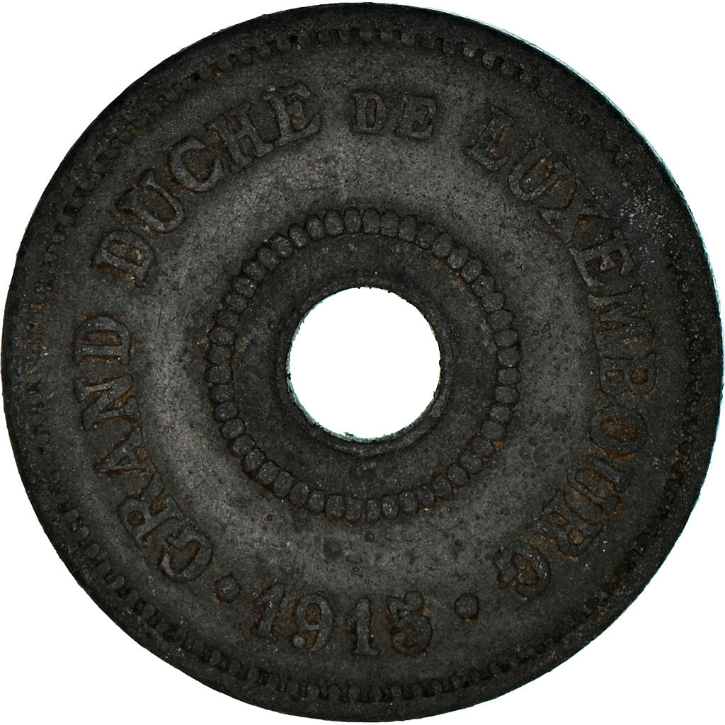 Coin, Luxembourg, Marie Adelaide, 10 Centimes, 1915, VF(30-35), Zinc, KM:28