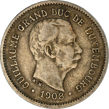 Coin, Luxembourg, William IV, 5 Centimes, 1908, VF(30-35), Copper-nickel, KM:26