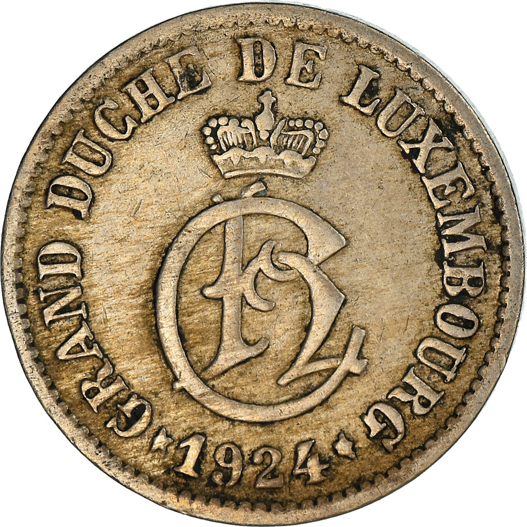 Moneta, Lussemburgo, Charlotte, 5 Centimes, 1924, MB+, Rame-nichel, KM:33