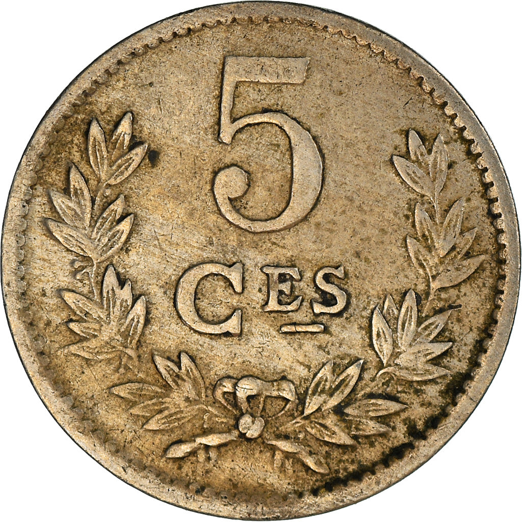 Moneta, Lussemburgo, Charlotte, 5 Centimes, 1924, MB+, Rame-nichel, KM:33