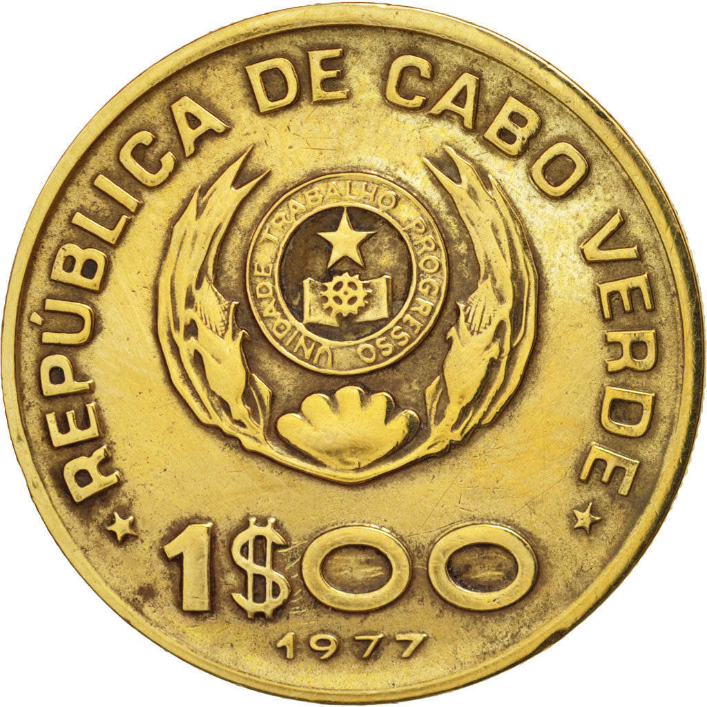 Cape Verde, Escudo, 1977, EF(40-45), Nickel-Bronze, KM:17