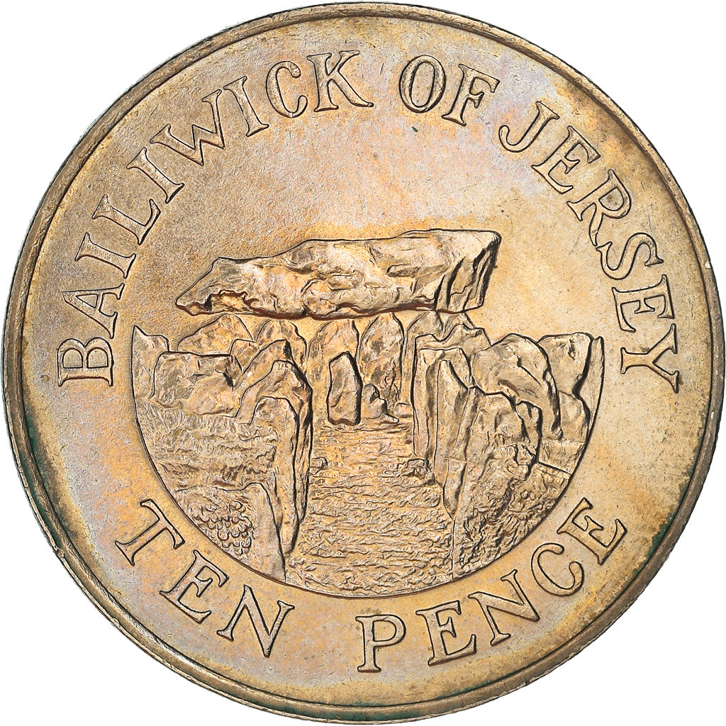 Monnaie, Jersey, Elizabeth II, 10 Pence, 1988, SUP, Cupro-nickel, KM:57.1