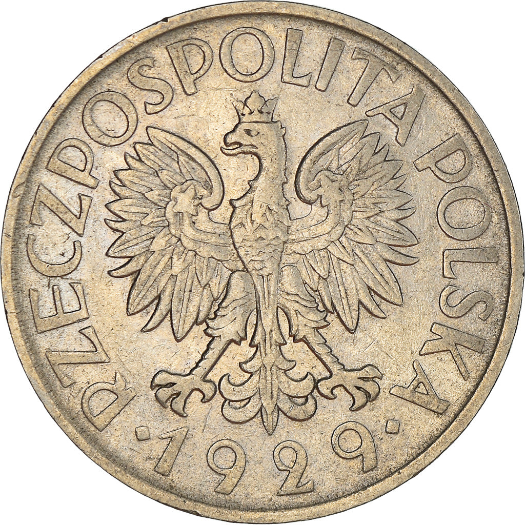 Moneda, Polonia, Zloty, 1929, Warsaw, MBC, Níquel, KM:14