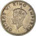 Coin, INDIA-BRITISH, George VI, 1/2 Rupee, 1947, VF(30-35), Nickel, KM:553