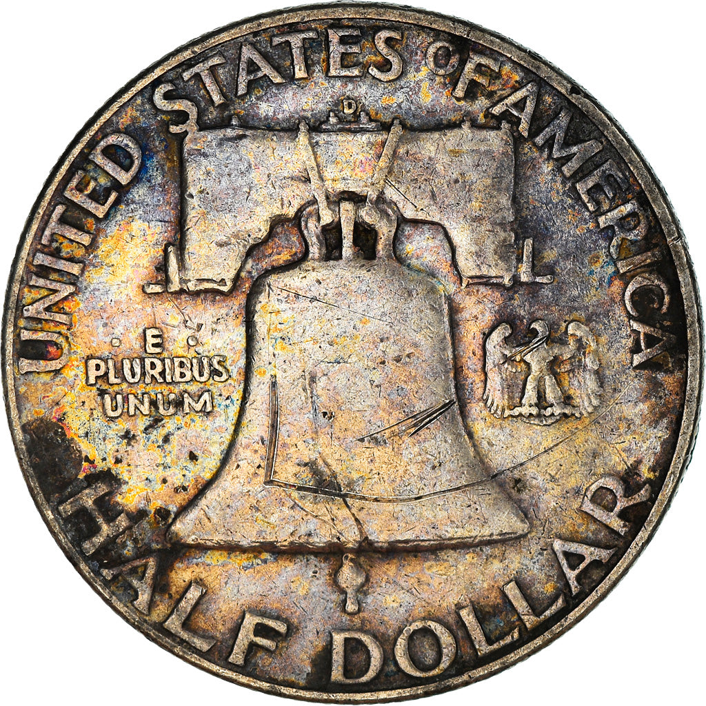 Coin, United States, Franklin Half Dollar, Half Dollar, 1953, U.S. Mint