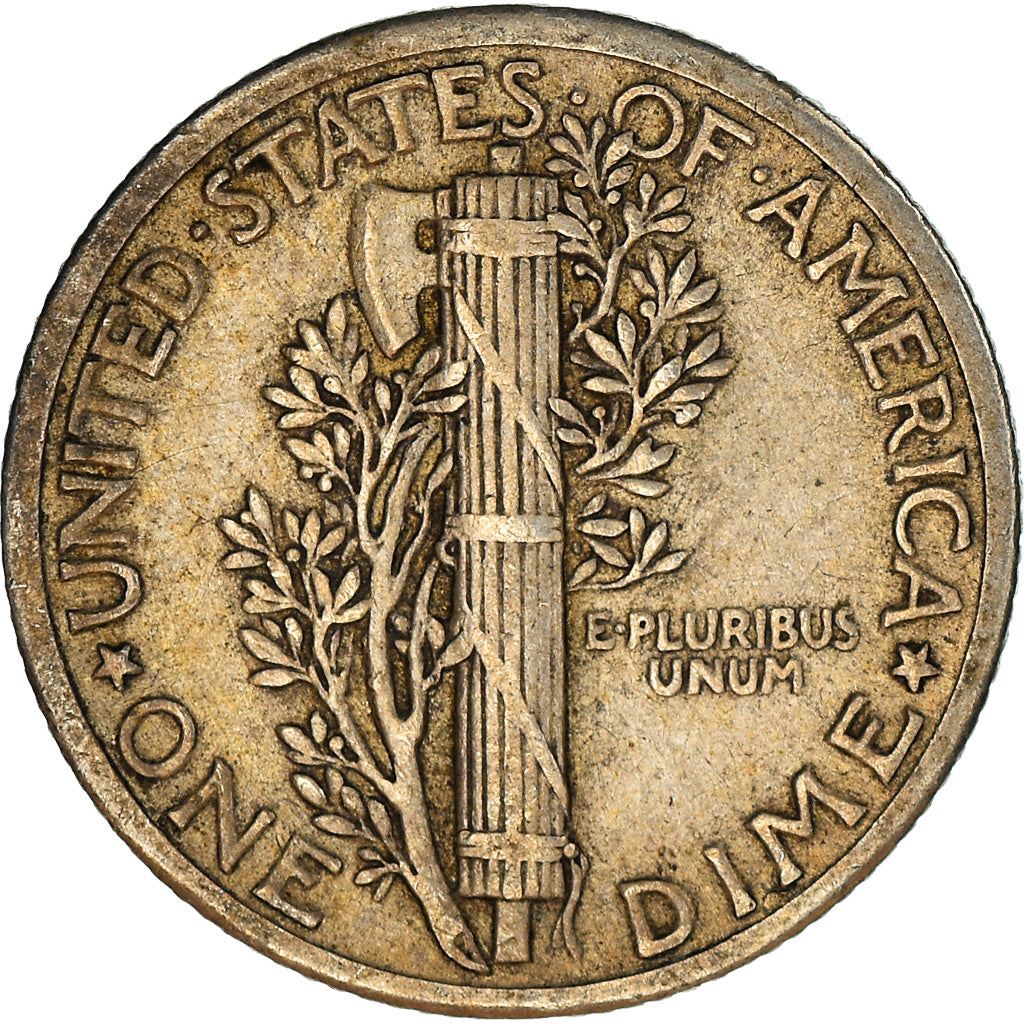 Coin, United States, Mercury Dime, Dime, 1935, U.S. Mint, Philadelphia
