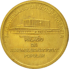 Cape Verde, Escudo, 1985, AU(55-58), Brass plated steel, KM:23