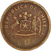 Moneta, Chile, 100 Pesos, 1981, Santiago, VF(30-35), Aluminium-Brąz, KM:226.1