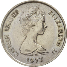 Monnaie, Îles Caïmans, Elizabeth II, 25 Cents, 1977, British Royal Mint, TTB