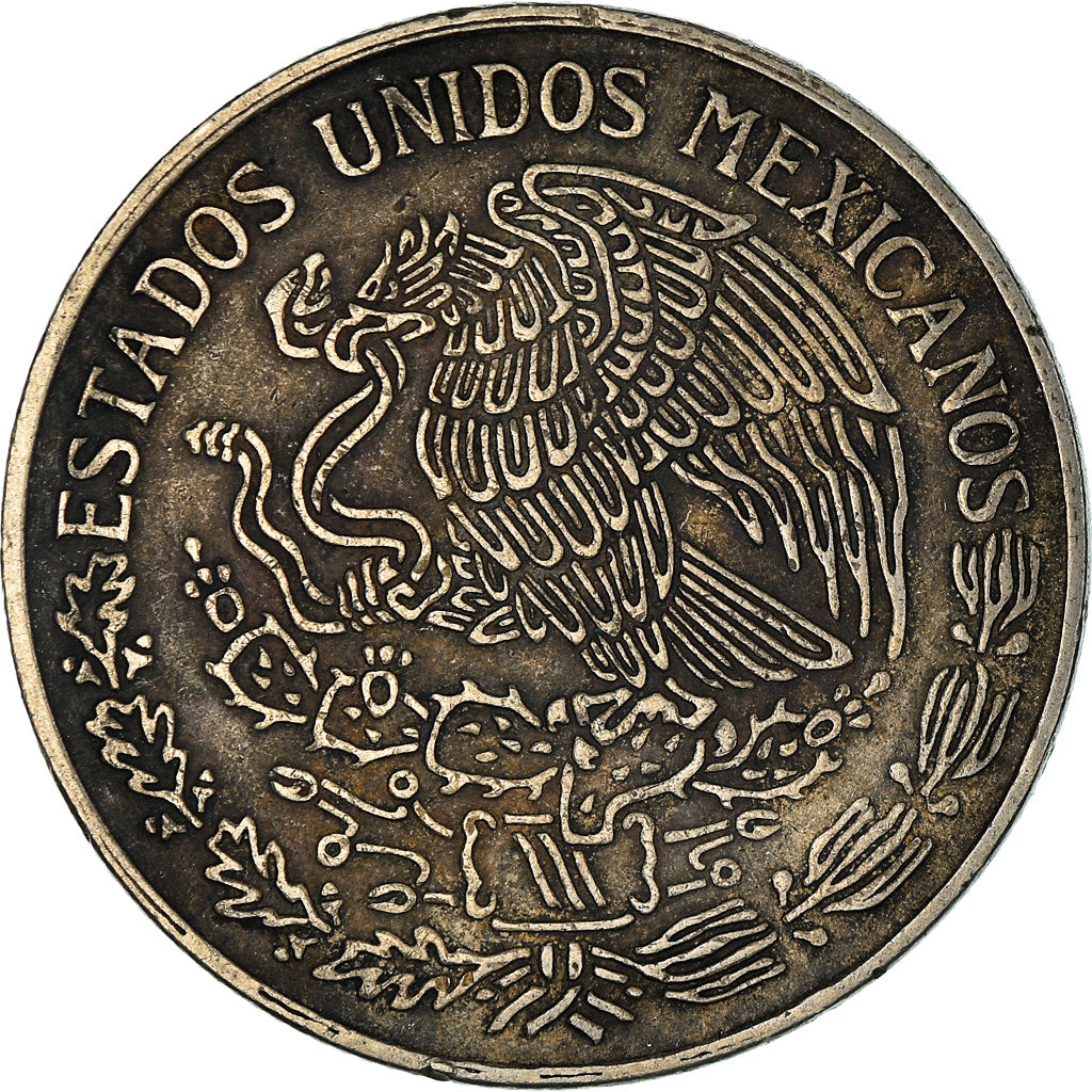Moneda, México, Peso, 1972, Mexico City, BC+, Cobre - níquel, KM:460