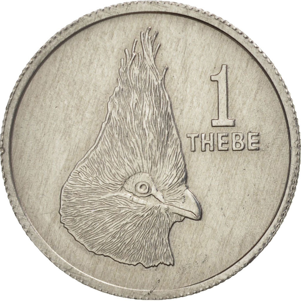 Botswana, Thebe, 1976, British Royal Mint, AU(55-58), Aluminum, KM:3