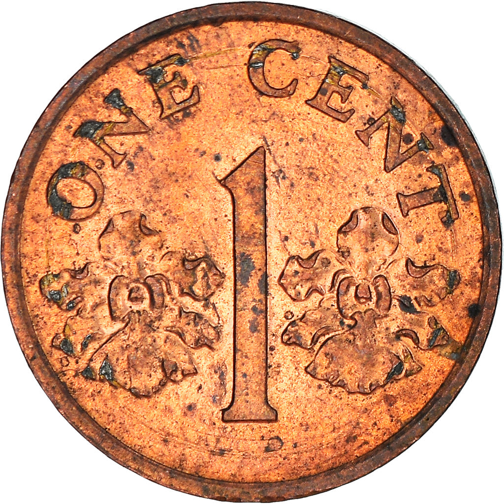 Moneta, Singapore, Cent, 1993, Singapore Mint, BB, Zinco placcato rame, KM:98