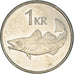 Monnaie, Iceland, Krona, 1991, TTB, Nickel plated steel, KM:27A