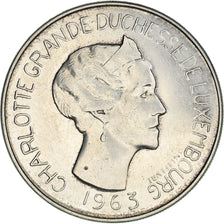 Coin, Luxembourg, Charlotte, 100 Francs, 1963, AU(55-58), Silver, KM:52