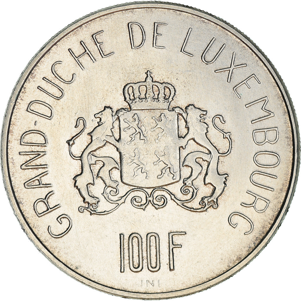 Coin, Luxembourg, Charlotte, 100 Francs, 1963, AU(55-58), Silver, KM:52