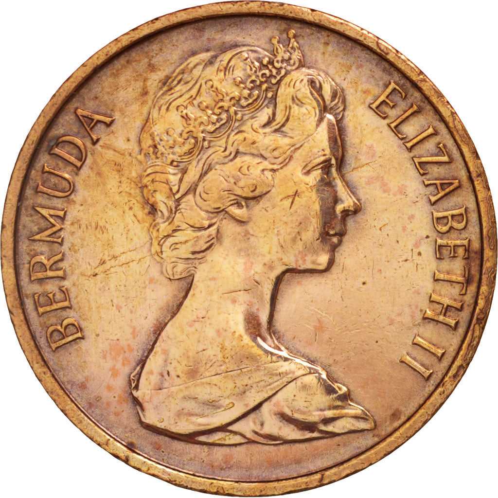 Bermuda, Elizabeth II, Cent, 1971, AU(50-53), Bronze, KM:15