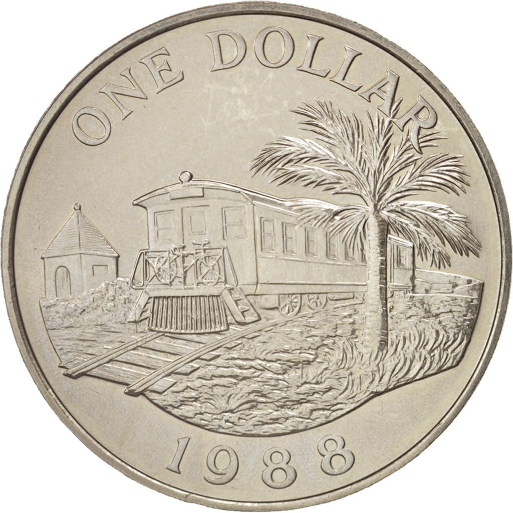 Bermuda, Elizabeth II, Dollar, 1988, AU(55-58), Copper-nickel, KM:55
