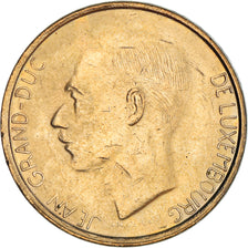 Coin, Luxembourg, Jean, 20 Francs, 1990, EF(40-45), Aluminum-Bronze, KM:67