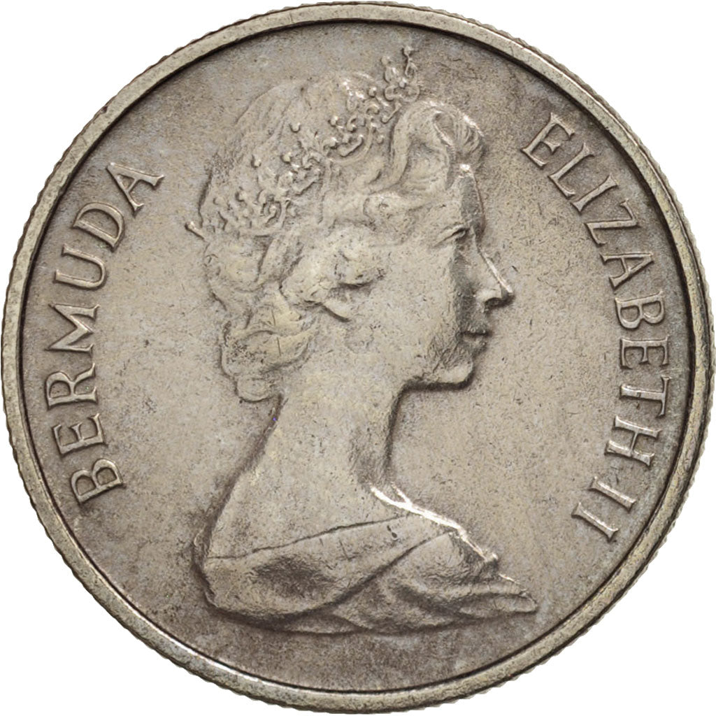 Coin, Bermuda, Elizabeth II, 10 Cents, 1978, EF(40-45), Copper-nickel, KM:17