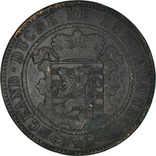 Coin, Luxembourg, William III, 10 Centimes, 1855, Paris, VF(30-35), Bronze