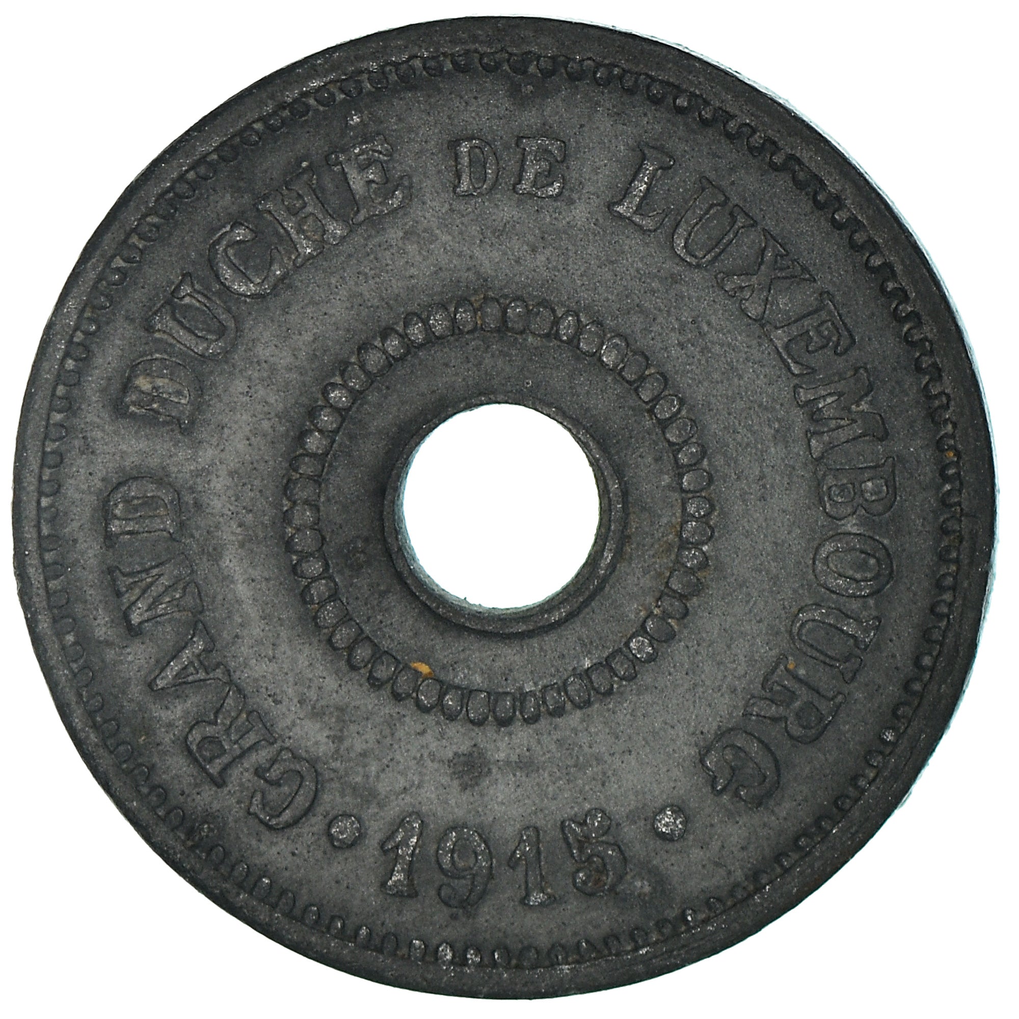 Monnaie, Luxembourg, Marie Adelaide, 10 Centimes, 1915, TB+, Zinc, KM:28