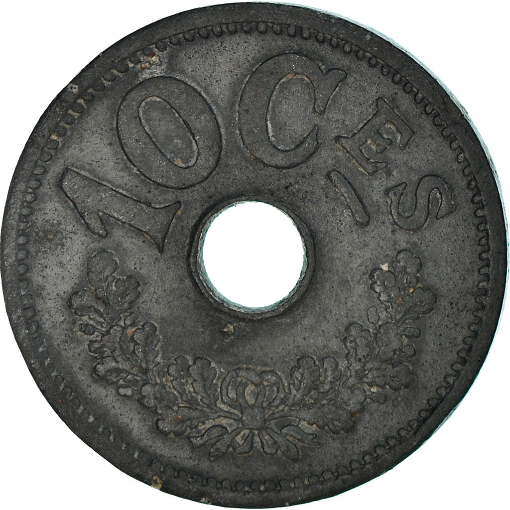 Monnaie, Luxembourg, Marie Adelaide, 10 Centimes, 1915, TB+, Zinc, KM:28