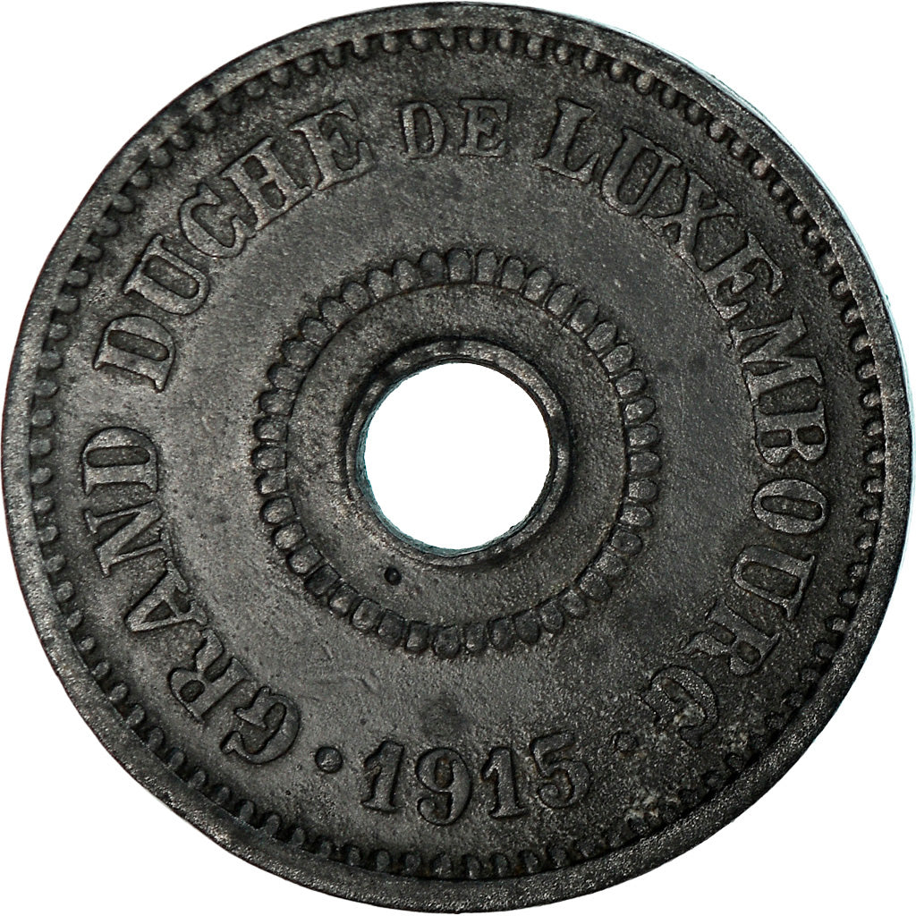 Coin, Luxembourg, Marie Adelaide, 5 Centimes, 1915, EF(40-45), Zinc, KM:27
