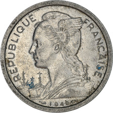 Coin, Réunion, 2 Francs, 1948, EF(40-45), Aluminum, KM:8