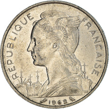 Coin, Réunion, 50 Francs, 1962, EF(40-45), Nickel, KM:12