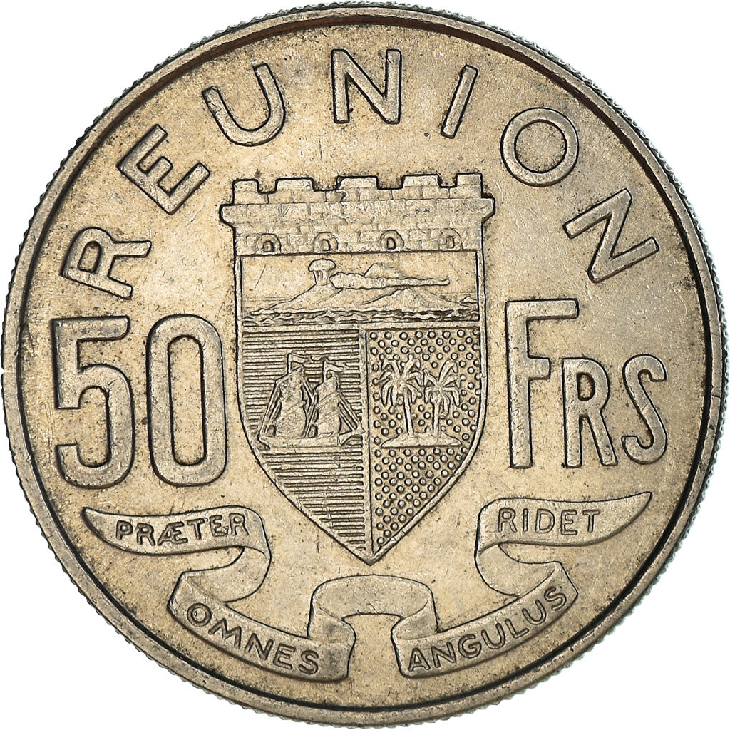 Coin, Réunion, 50 Francs, 1964, EF(40-45), Nickel, KM:12