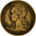 Coin, Réunion, 10 Francs, 1955, VF(30-35), Aluminum-Bronze, KM:10