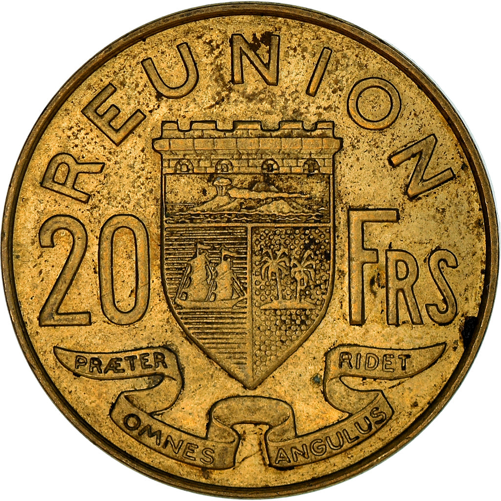 Coin, Réunion, 20 Francs, 1969, EF(40-45), Aluminum-Nickel-Bronze, KM:11a