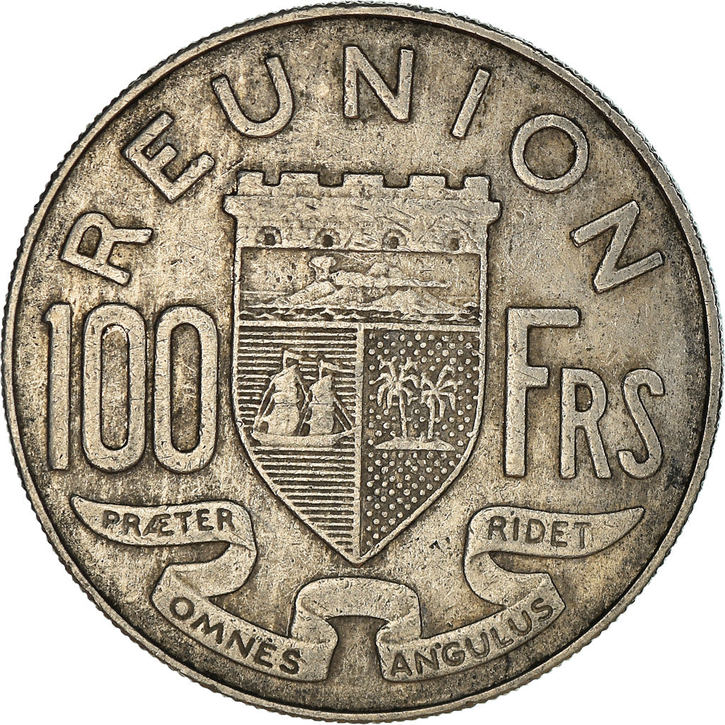 Coin, Réunion, 100 Francs, 1964, EF(40-45), Nickel, KM:13