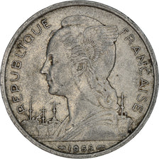 Münze, Réunion, 5 Francs, 1955, SS, Aluminium, KM:9